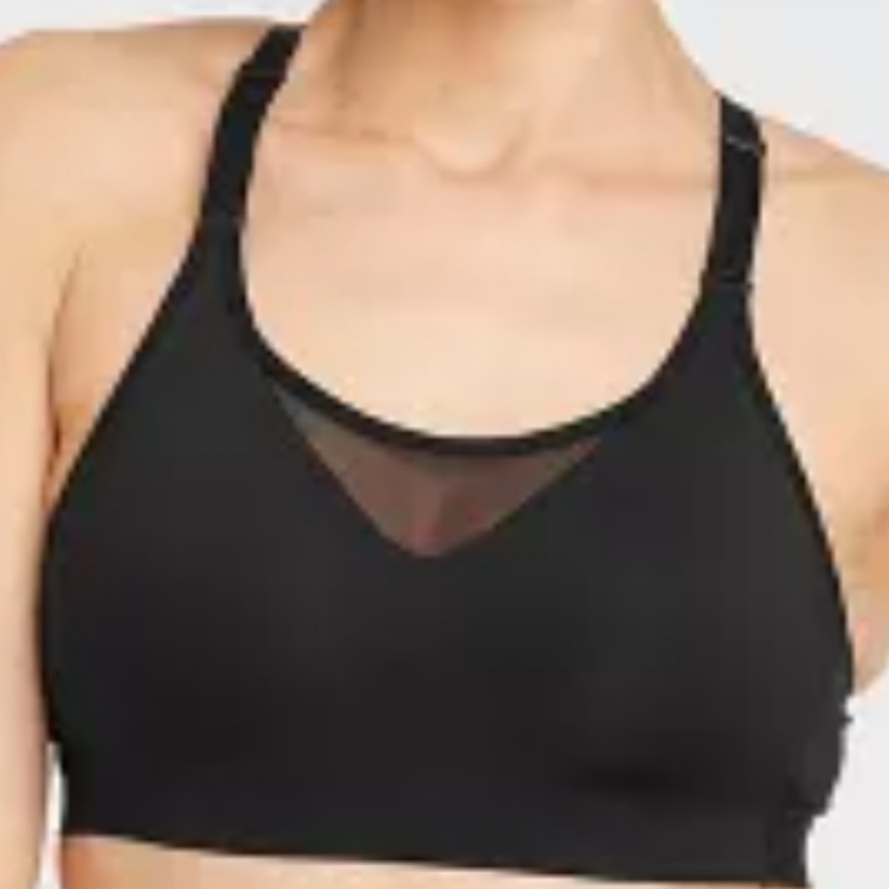 COPY - All in Motion Medium Support Mesh Wire free Sports Bra, Black, M. RN 177…